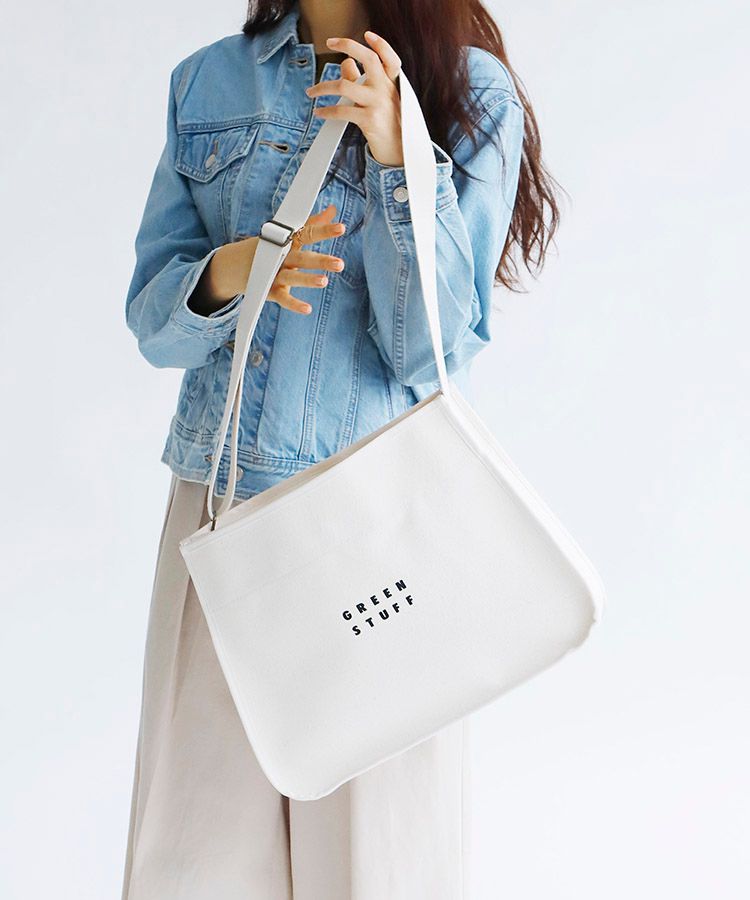 ショルダーバッグ・ポシェット GREEN STUFF Full Moon Tantan Large Canvas Bag 1 black L MUSINSA | GREEN STUFF Full Moon Tantan Large Canvas Bag 1
