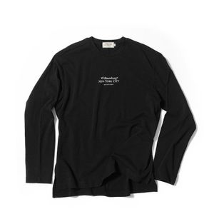 [Essential] Classic Logo Unbalance Round T_Black