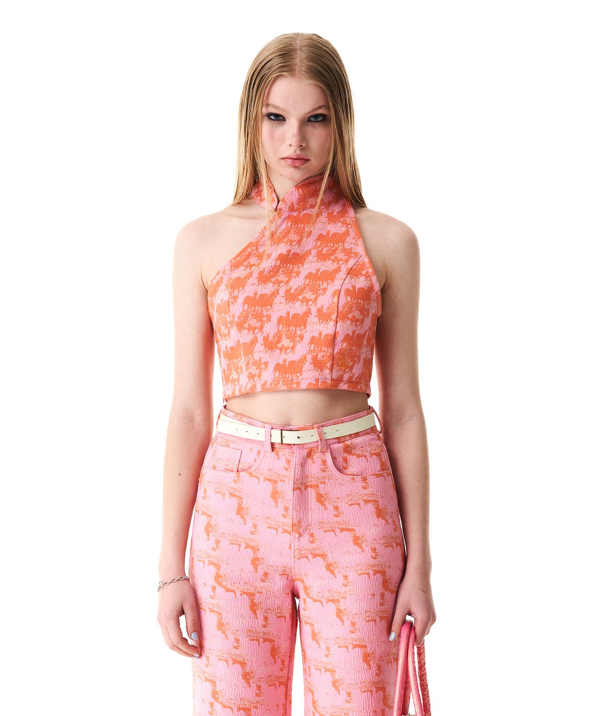 배디(BADEE) Qipao Cutout Sleeveless Pink