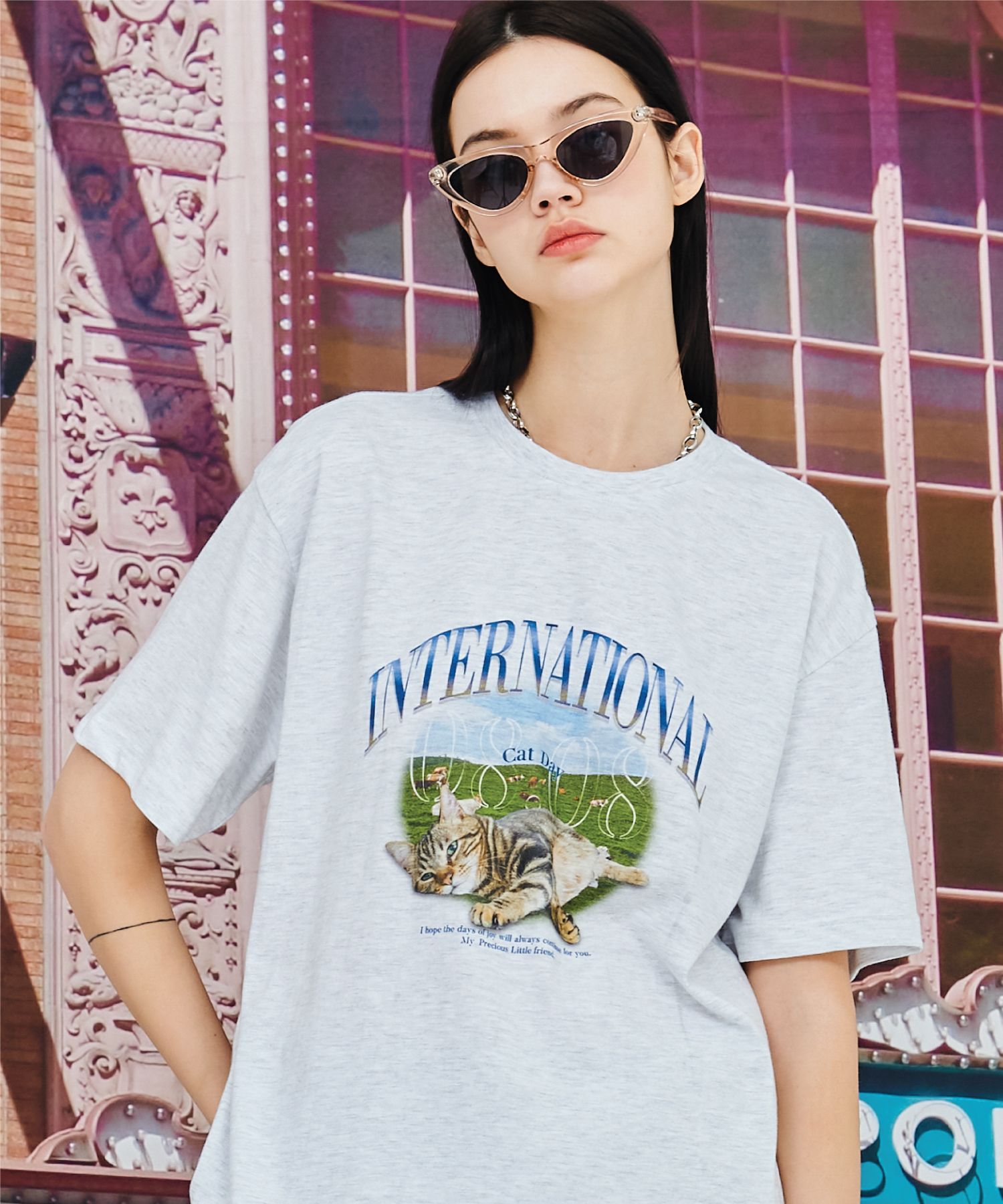 【CPGN STUDIO】DTP CAT DAY Short Sleeve T-shirt MUSINSA | CPGN STUDIO [Medium weight] DTP CAT DAY Short