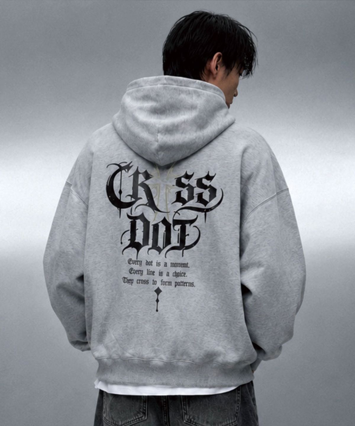 크로스닷(CROSSDOT) 프레임닷 2WAY 오버핏 후드집업 3 Color [CRDH_4004]