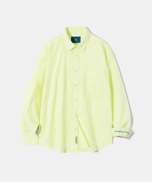 New Color Standard Stitch Linen Shirt S90 Light lemon