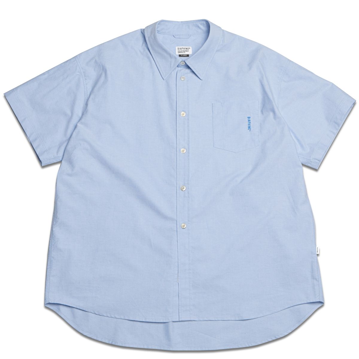 디아프바인(DIAFVINE) DV22STP.666 WASHED OXFORD COMFORT FIT -Sky Blue-