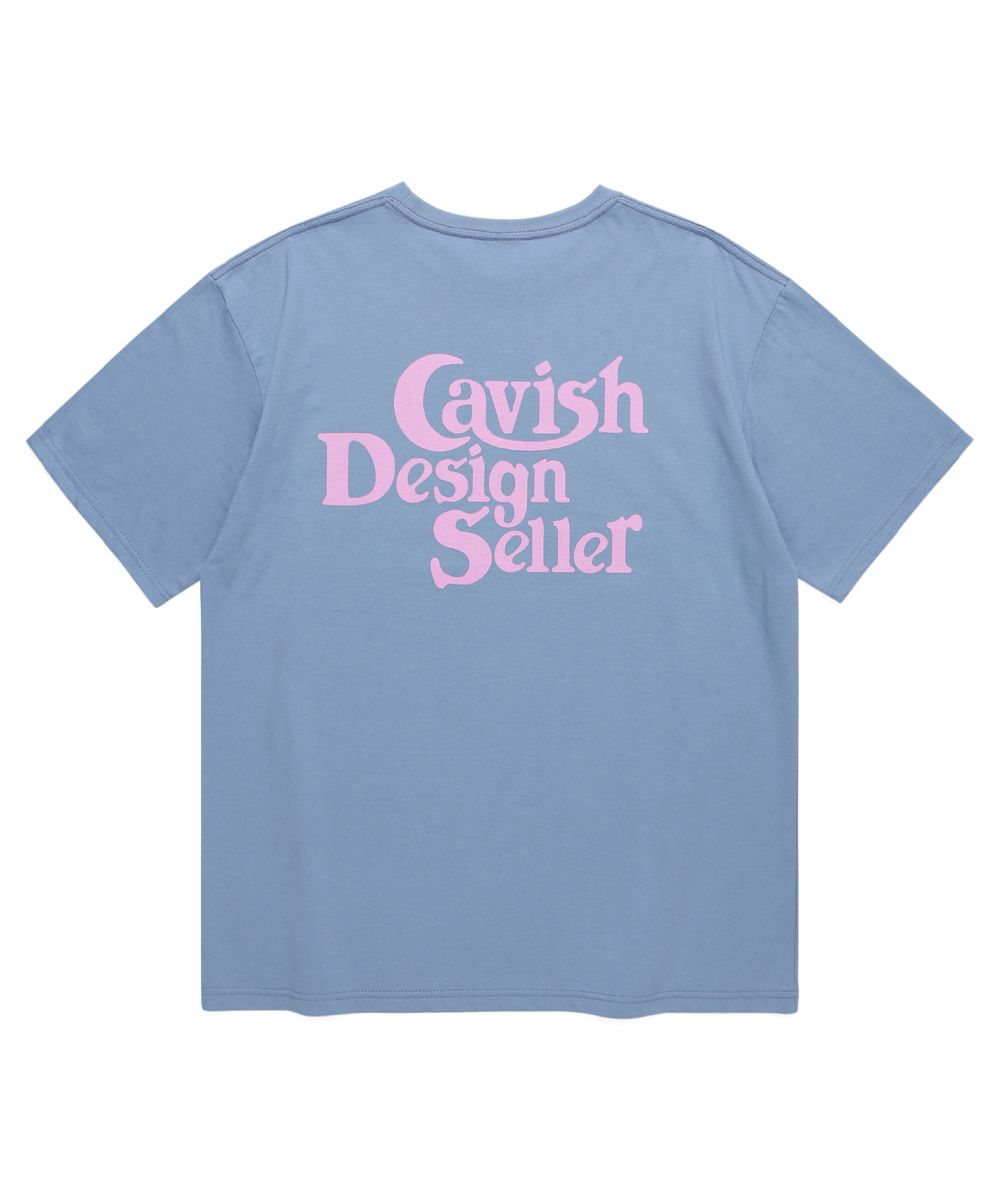 MUSINSA | CAVISH SELLER LOGO SS TEE SKY BLUE(CV2BMMT500A)