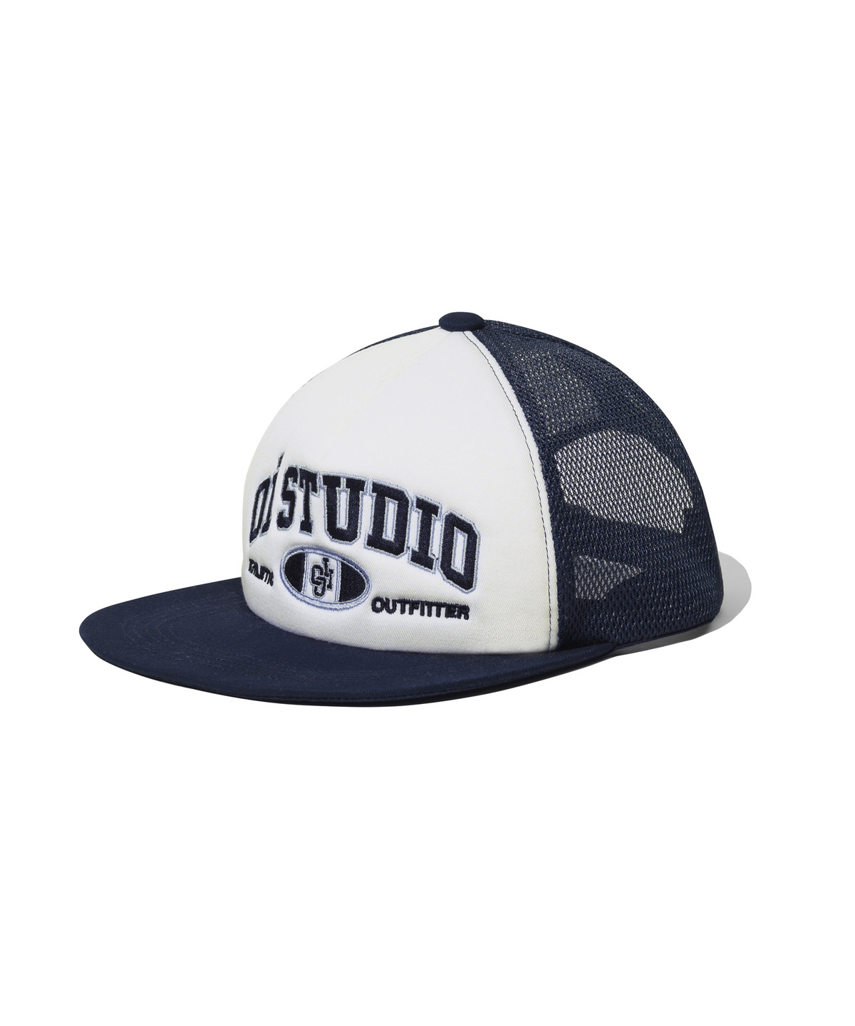 오아이오아이 컬렉션(OIOI COLLECTION) ARCH LOGO TRUCKER CAP [NAVY]