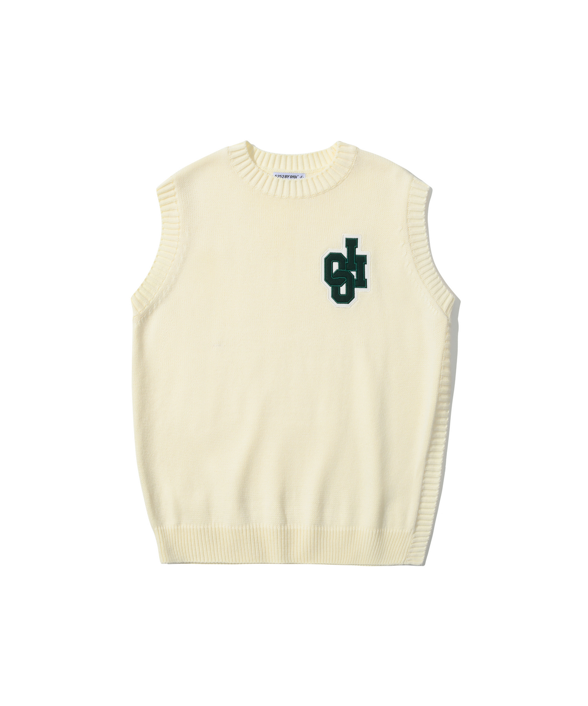 오아이오아이 컬렉션(OIOI COLLECTION) SLIT KNIT VEST [CREAM]