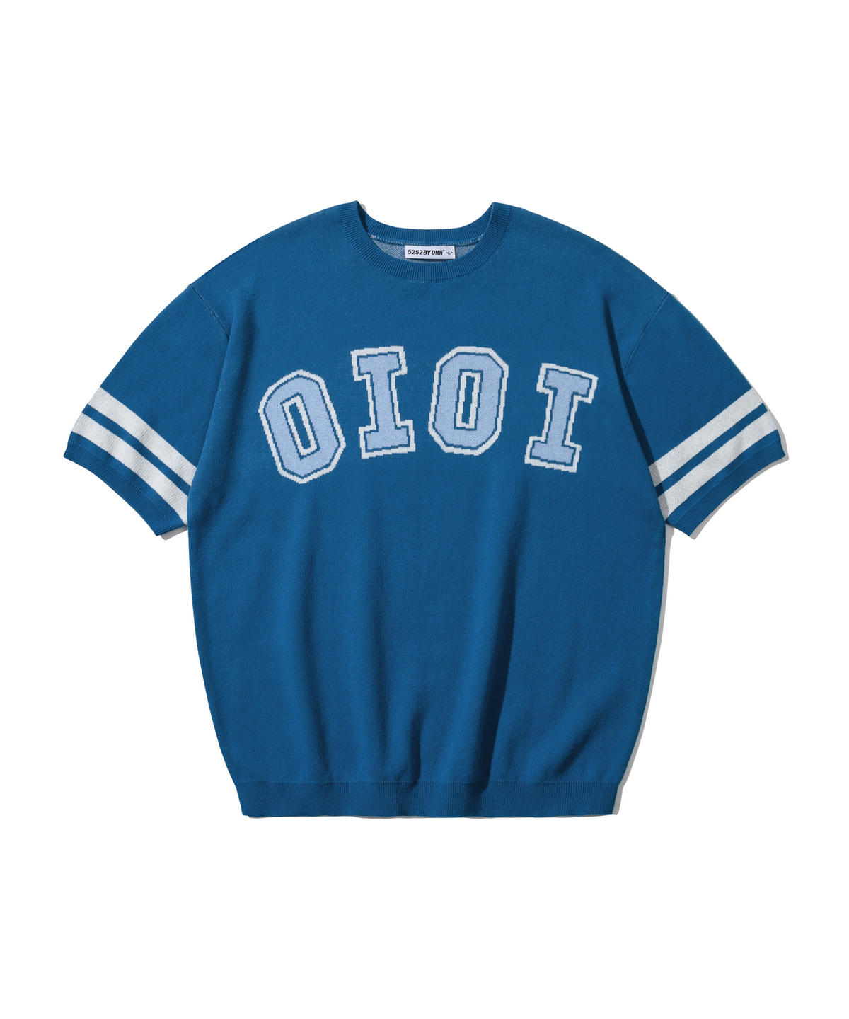 오아이오아이 컬렉션(OIOI COLLECTION) OG LOGO KNIT SWEATER [DEEP BLUE]