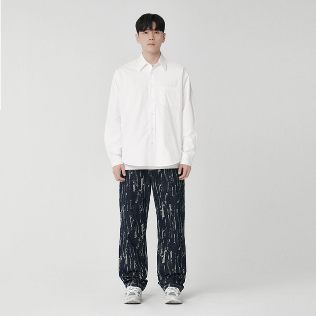 프랑켄모노(FRANKENMONO) 사운즈 바이오 워싱 오버 셔츠