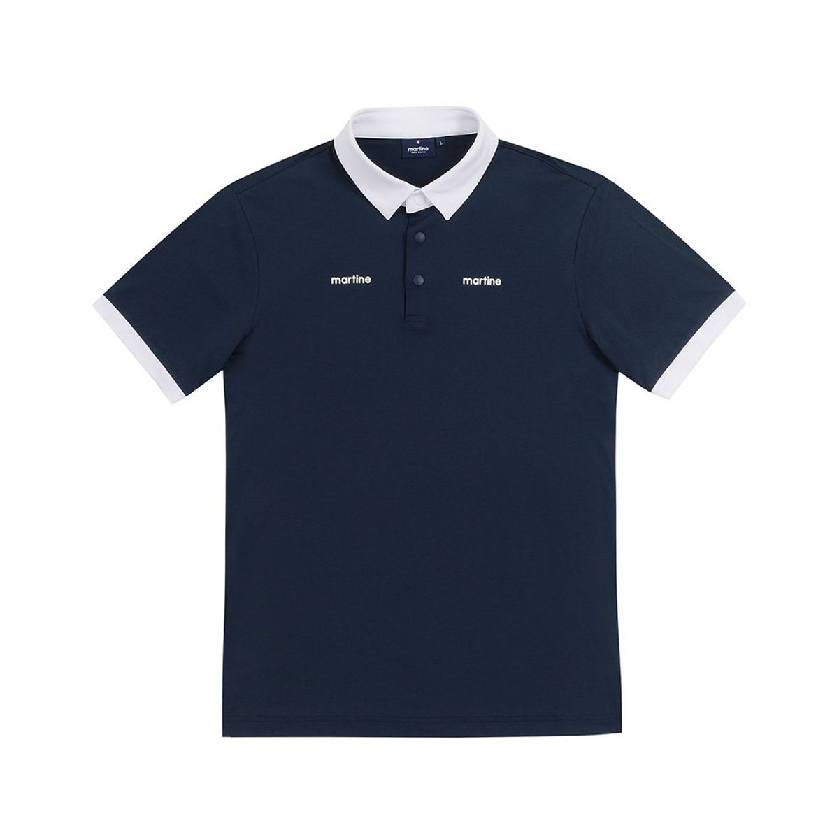 마틴골프(MARTINE GOLF) Dual Logo Shirts_Navy (Men)