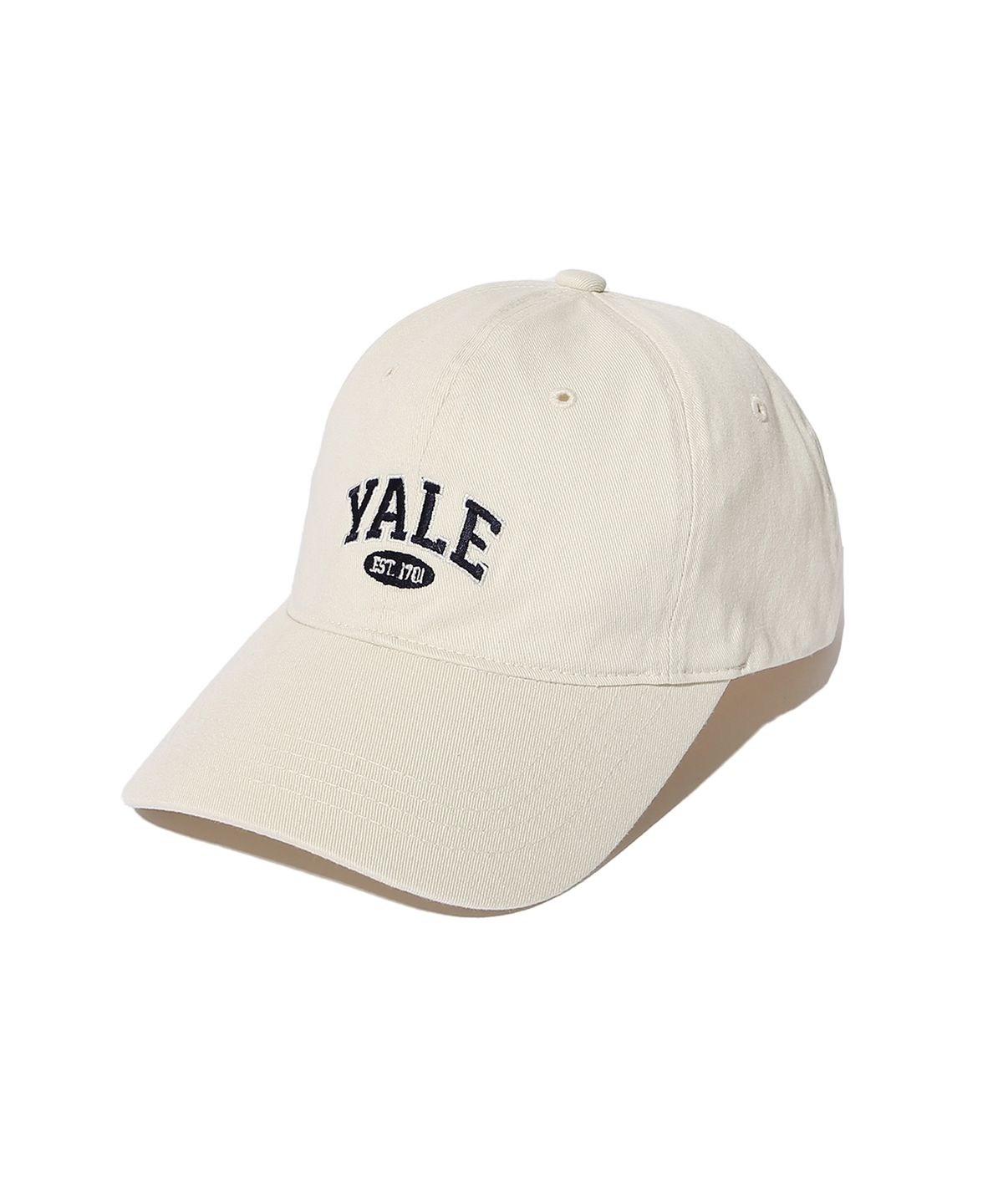 예일(YALE) 2 TONE ARCH LOGO CAP IVORY