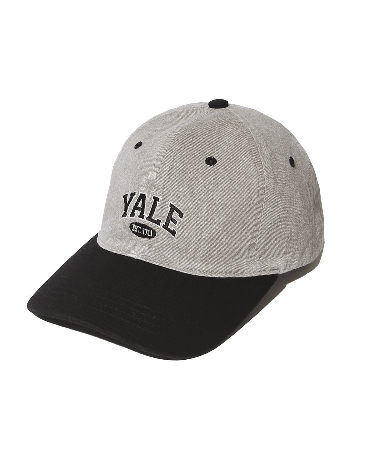 예일(YALE) 2 TONE ARCH LOGO CAP GRAY / BLACK