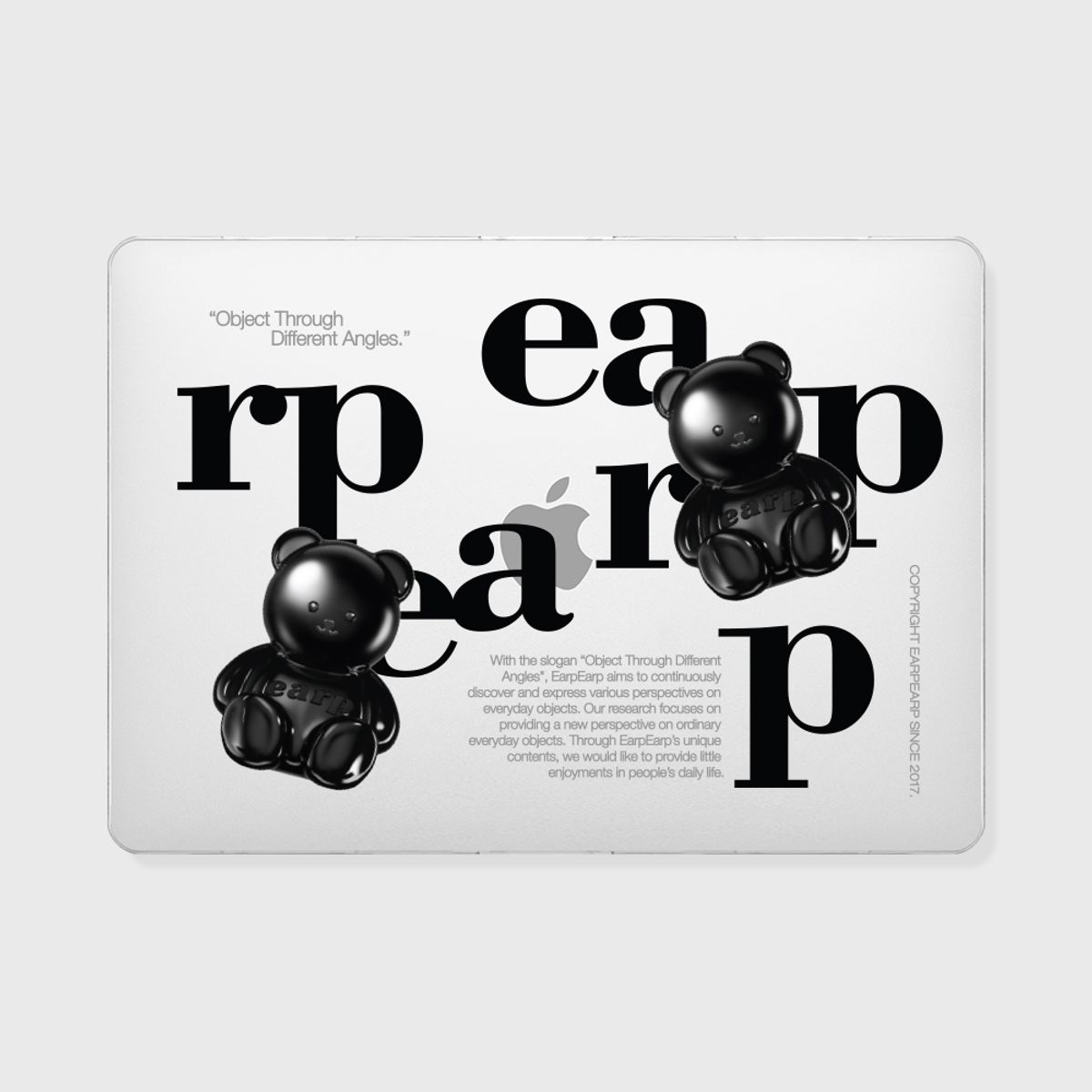 어프어프(EARPEARP) BLACK COVY OBJECT(맥북-클리어하드)
