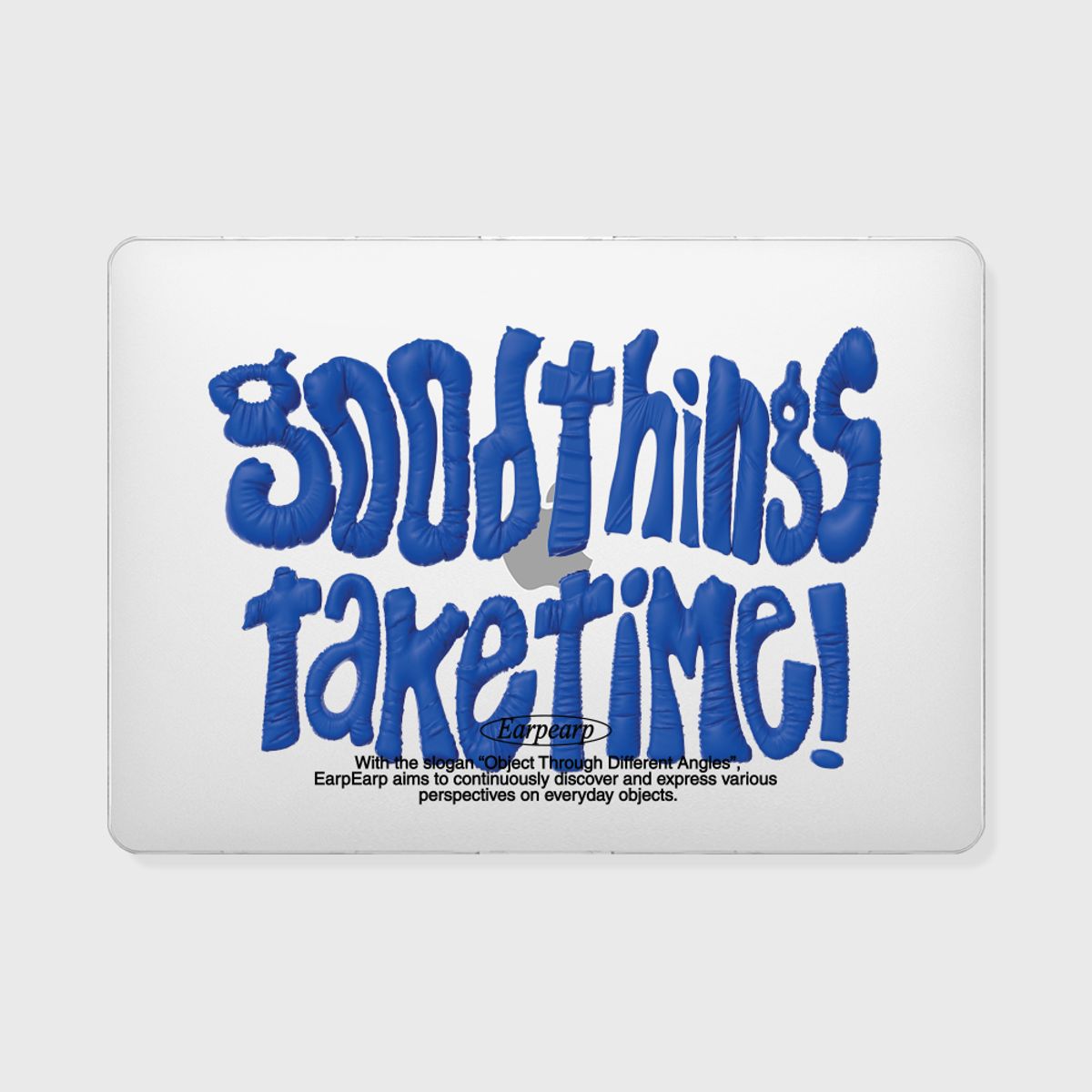 어프어프(EARPEARP) GOOD THINGS TAKE TIME-BLUE(맥북-클리어하드)