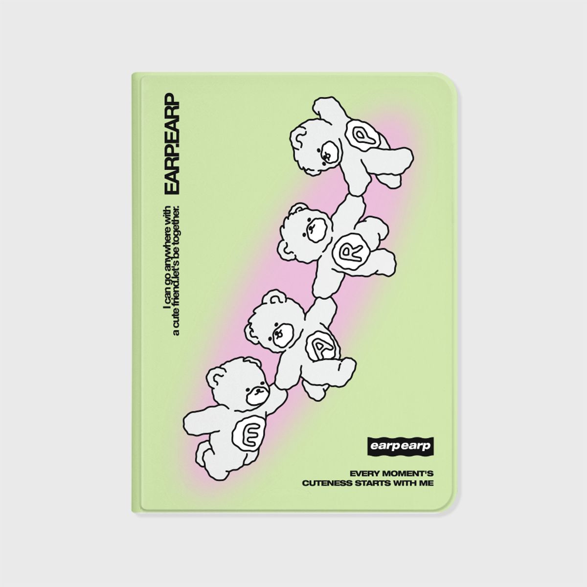 어프어프(EARPEARP) CUTE BEAR FRIENDS-GREEN(아이패드-커버)