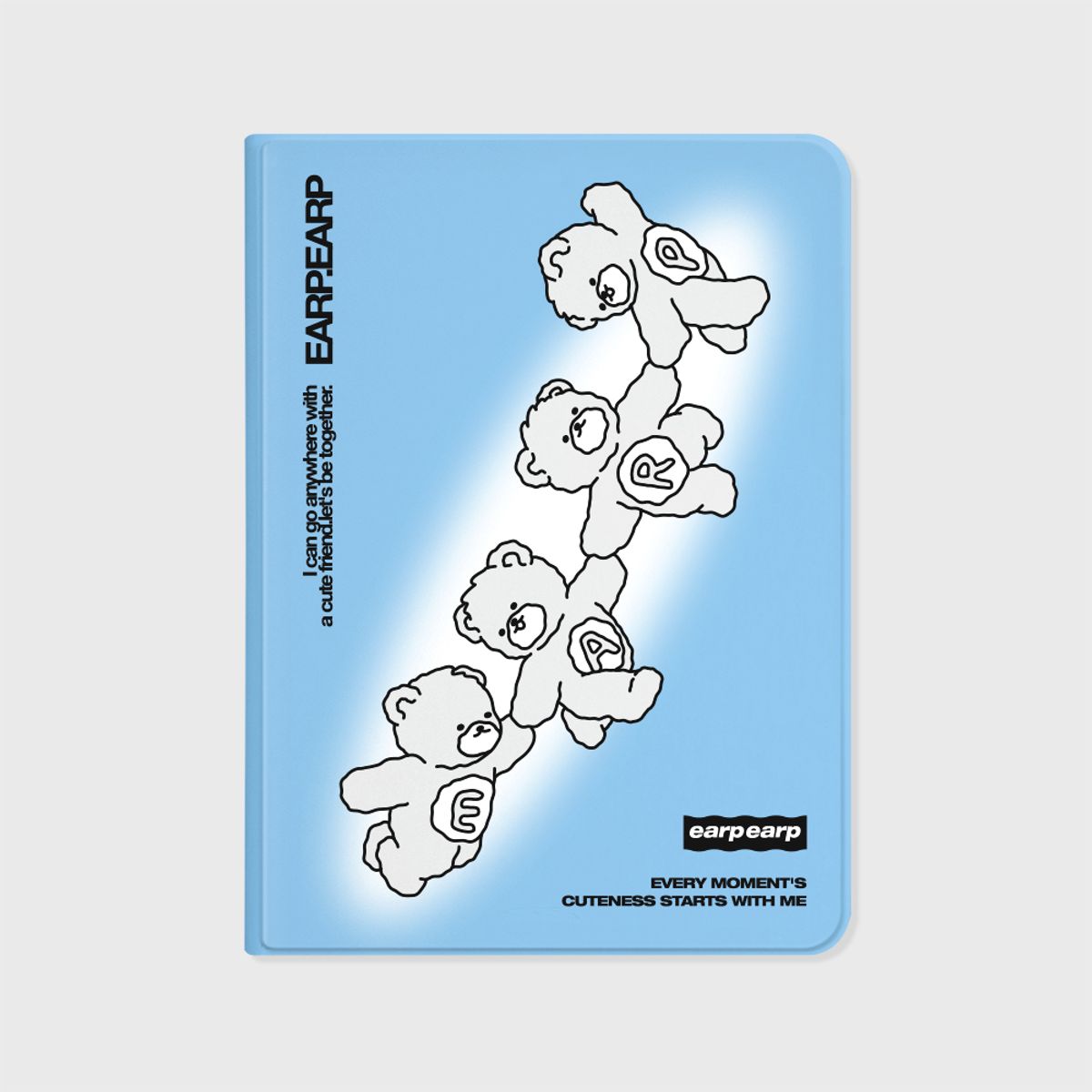 어프어프(EARPEARP) CUTE BEAR FRIENDS-BLUE(아이패드-커버)