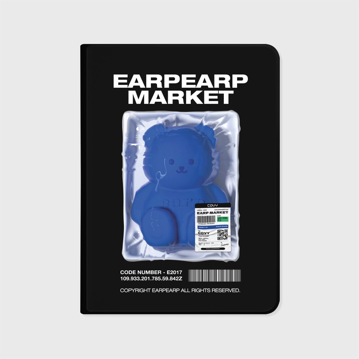 어프어프(EARPEARP) LITTLE COVY PACK-BLACK(아이패드-커버)