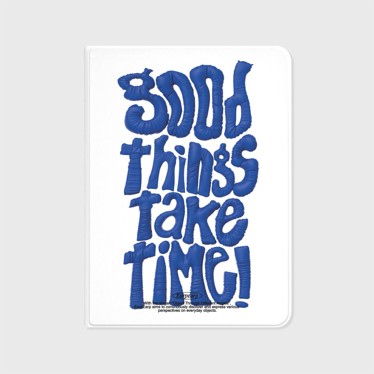 어프어프(EARPEARP) GOOD THINGS TAKE TIME-BLUE(아이패드-커버)