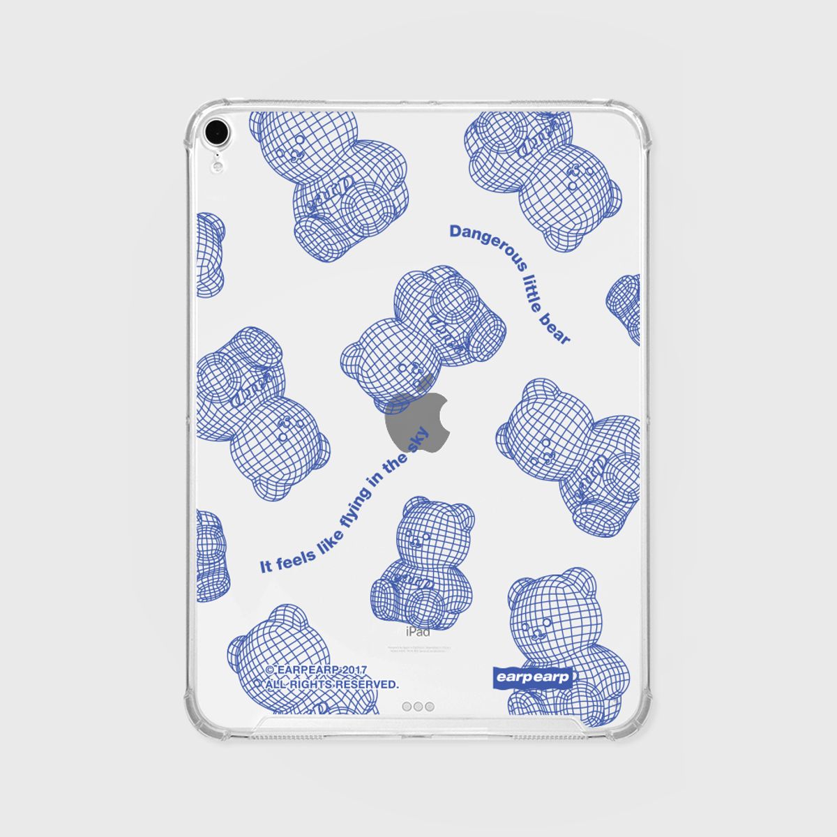 어프어프(EARPEARP) COVY GRID PATTERN-BLUE(아이패드-클리어하드)