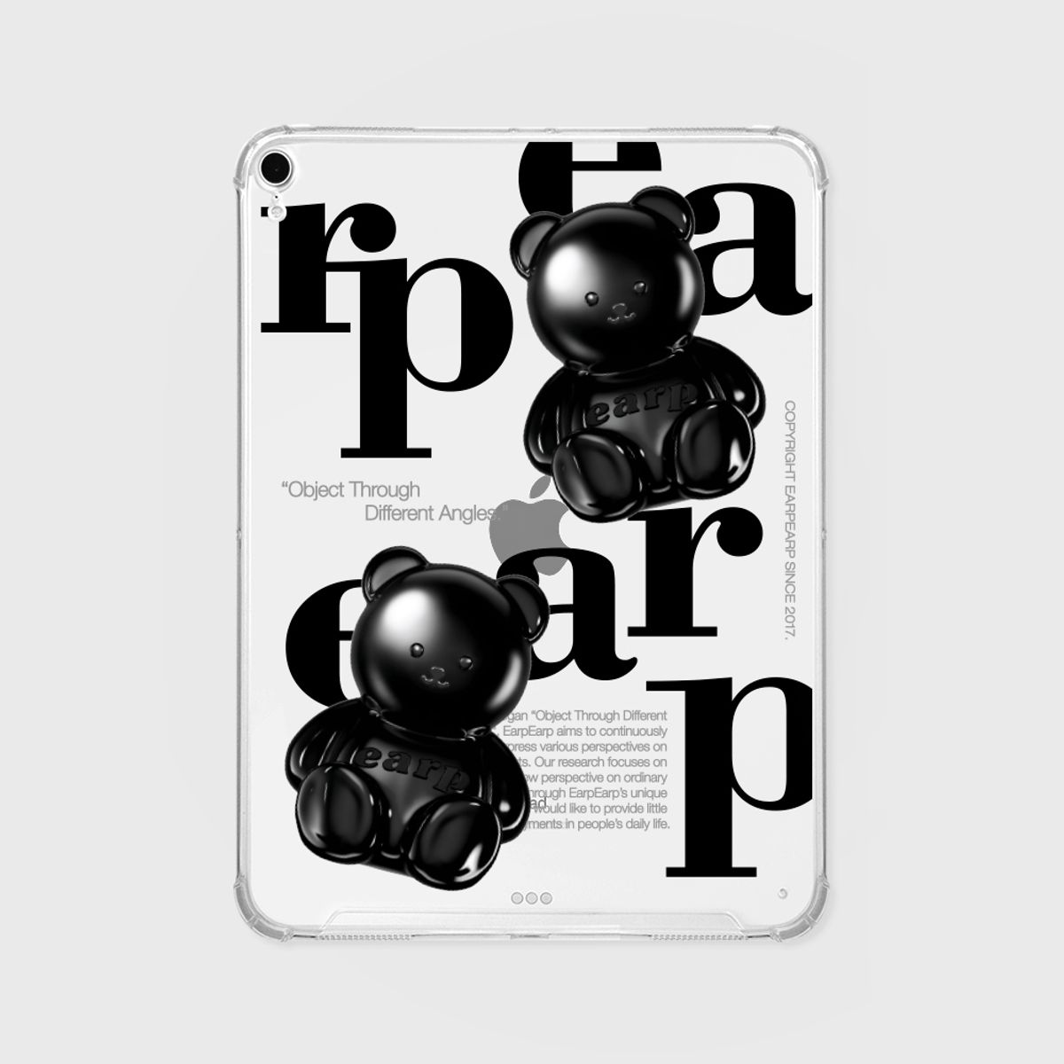 어프어프(EARPEARP) BLACK COVY OBJECT(아이패드-클리어하드)