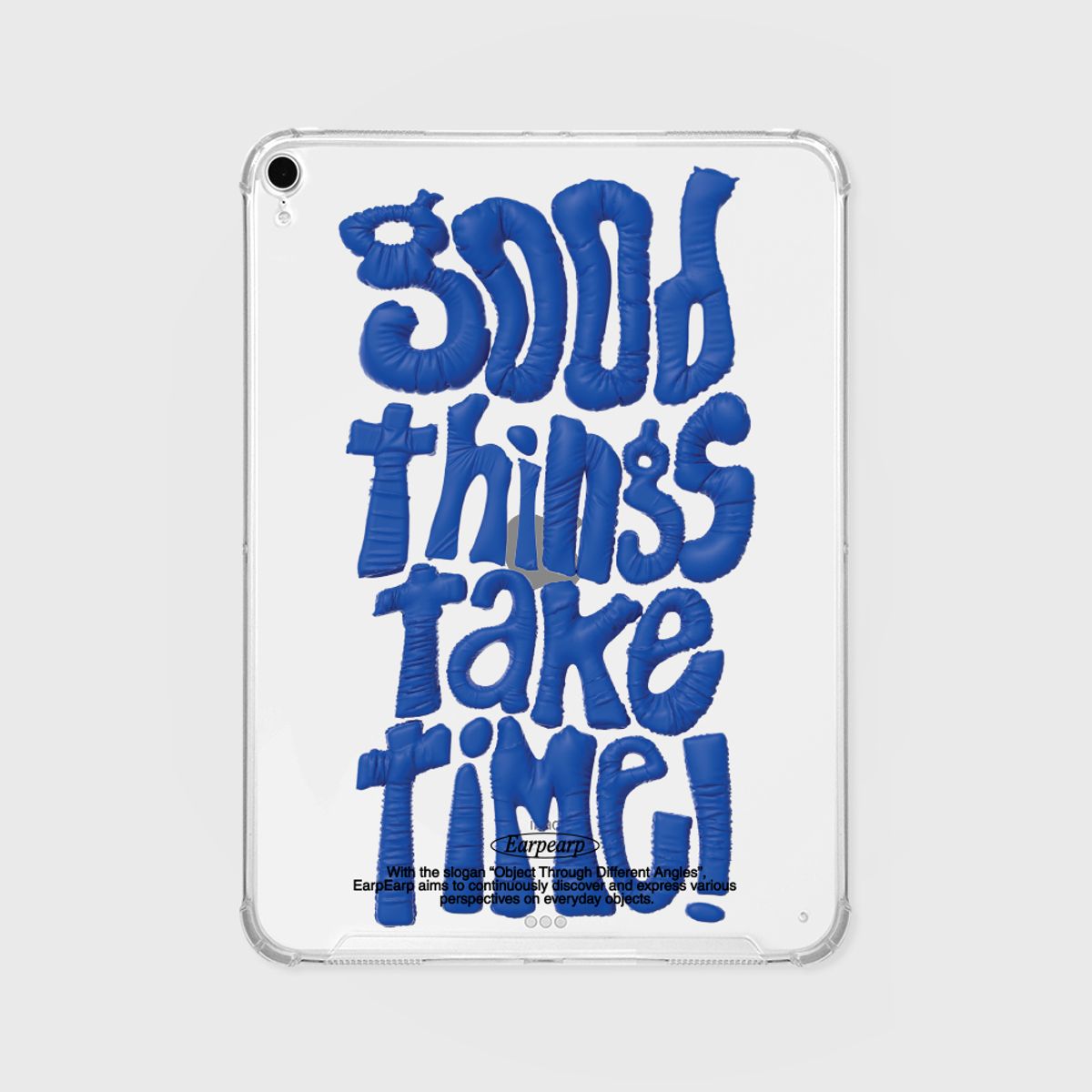 어프어프(EARPEARP) GOOD THINGS TAKE TIME-BLUE(아이패드-클리어하드)