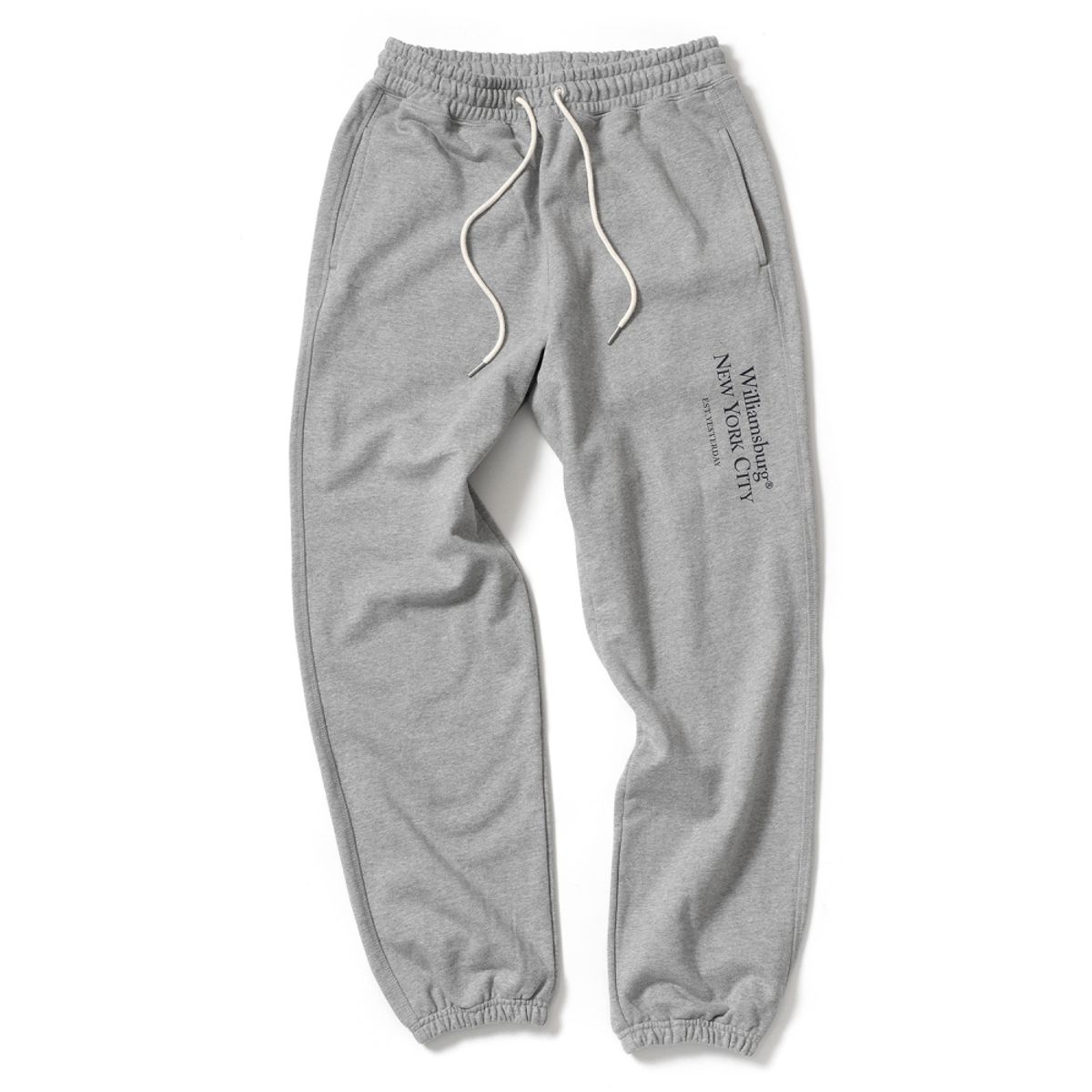 윌리엄스버그 뉴욕시티(WILLIAMSBURG NEWYORK CITY) Classic Logo Sweat Pants_Melange Grey