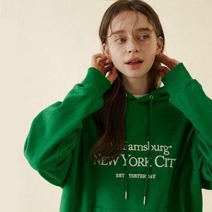 Classic Logo Needlework Hoodie_Green