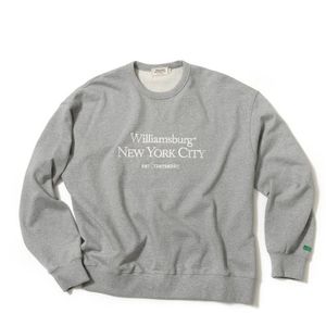 Classic Logo Needlework Sweat Shirt_Melange Grey