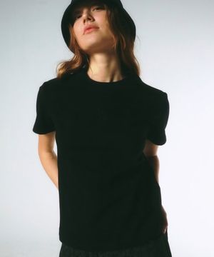 MINI PRDA CREWNECK TEE BLACK