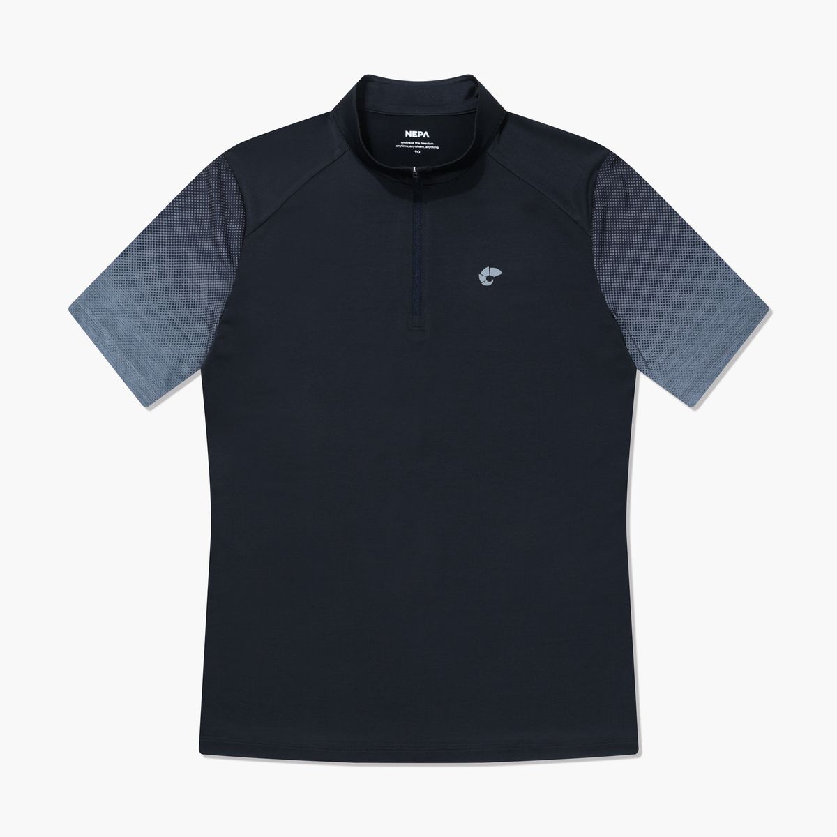 네파(NEPA) 7I45406 여성 마운틴 도트 반팔 집업 티셔츠