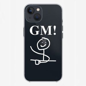 GM! iPhone Clear Case (White)