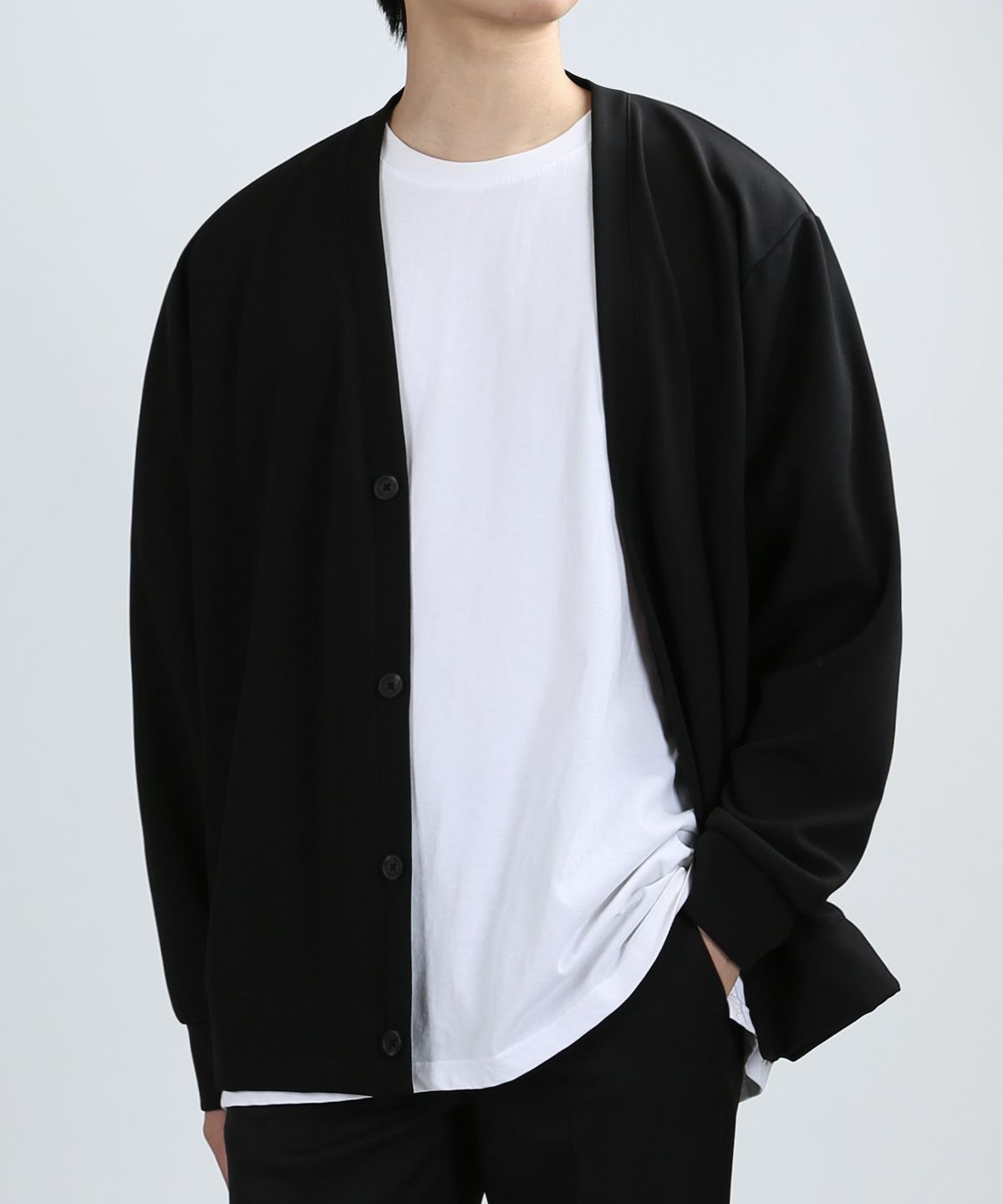 쟈니웨스트(JHONNY WEST) Four Season Cardigan (Black)