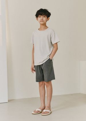 코지 스웻 하프 T_에크루