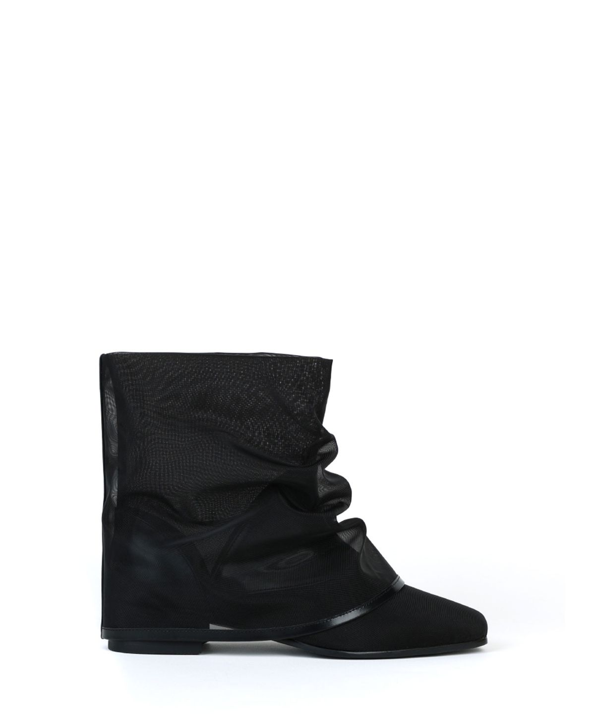 쓰리투에이티(THREE TO EIGHTY) Mesh Wrinkle Boots