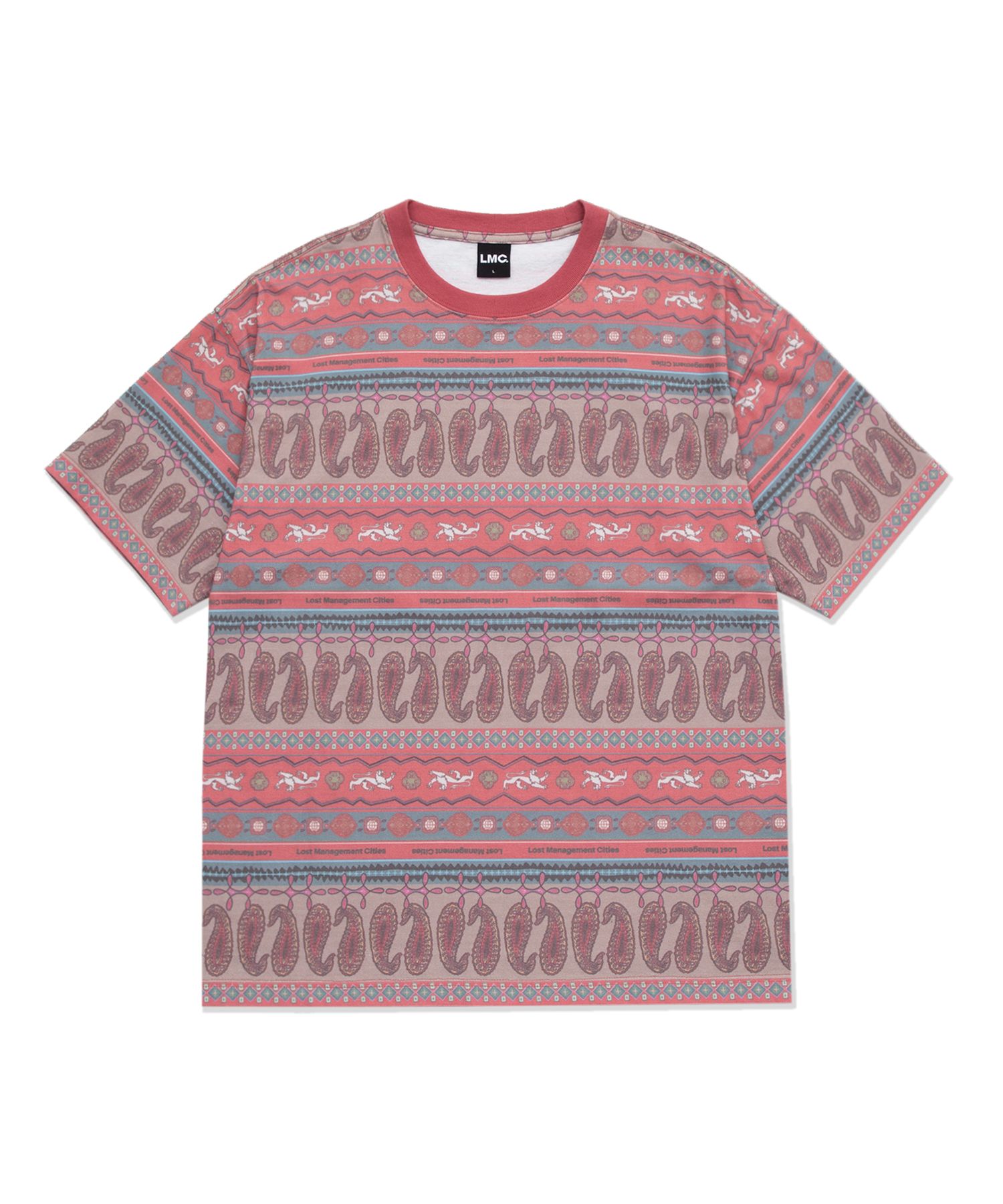 ★ LMC★ LMC ETHNIC PAISLEY STRIPE TEE green 0LM22STS141GRN MUSINSA | LMC LMC ETHNIC PAISLEY STRIPE TEE red