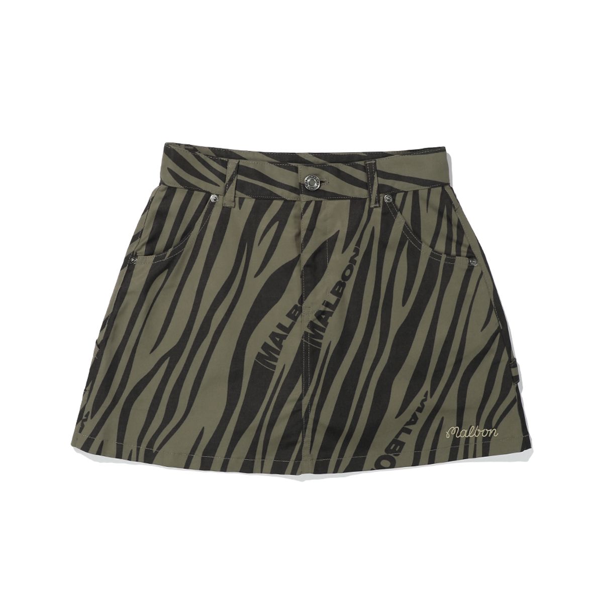 말본 골프(MALBON GOLF) Tiger 패턴 스커트 KHAKI