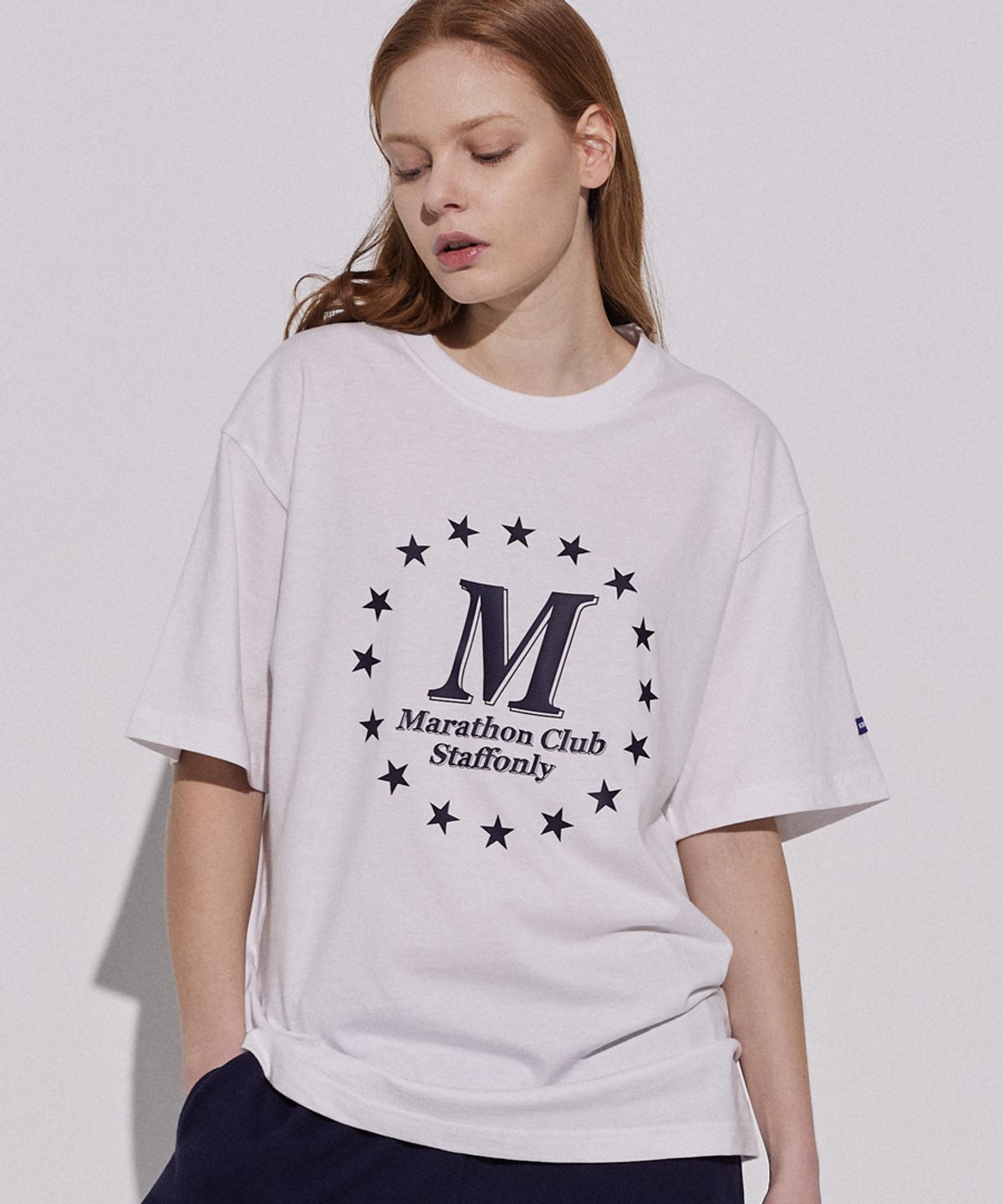 스텝온리(STAFFONLY) STAR-STAR TEE (WHITE)