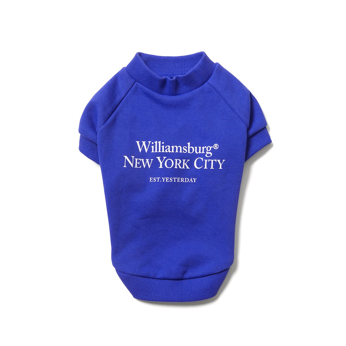 윌리엄스버그 뉴욕시티(WILLIAMSBURG NEWYORK CITY) Classic Logo Dog Sweat Shirt_Blue