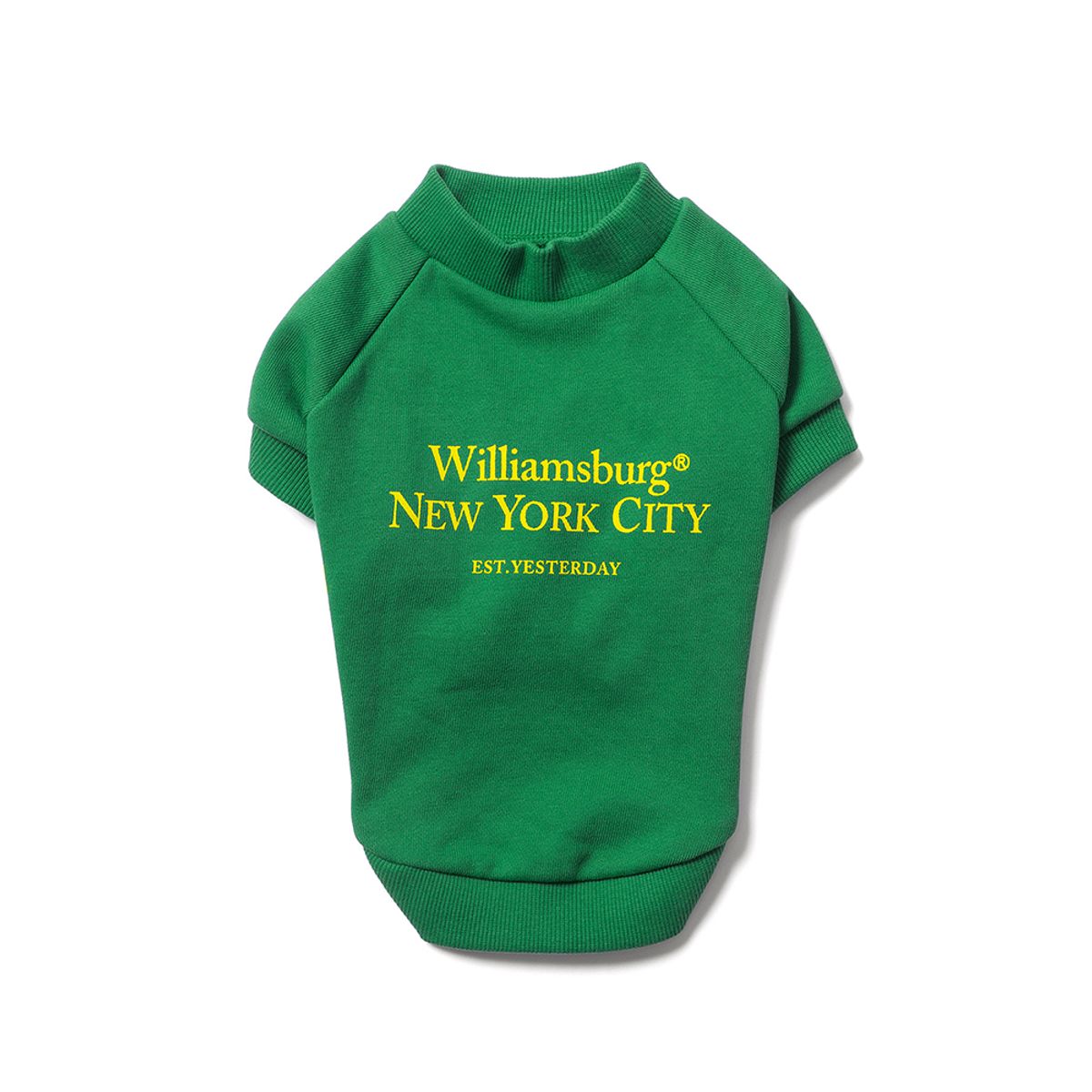 윌리엄스버그 뉴욕시티(WILLIAMSBURG NEWYORK CITY) Classic Logo Dog Sweat Shirt_Green