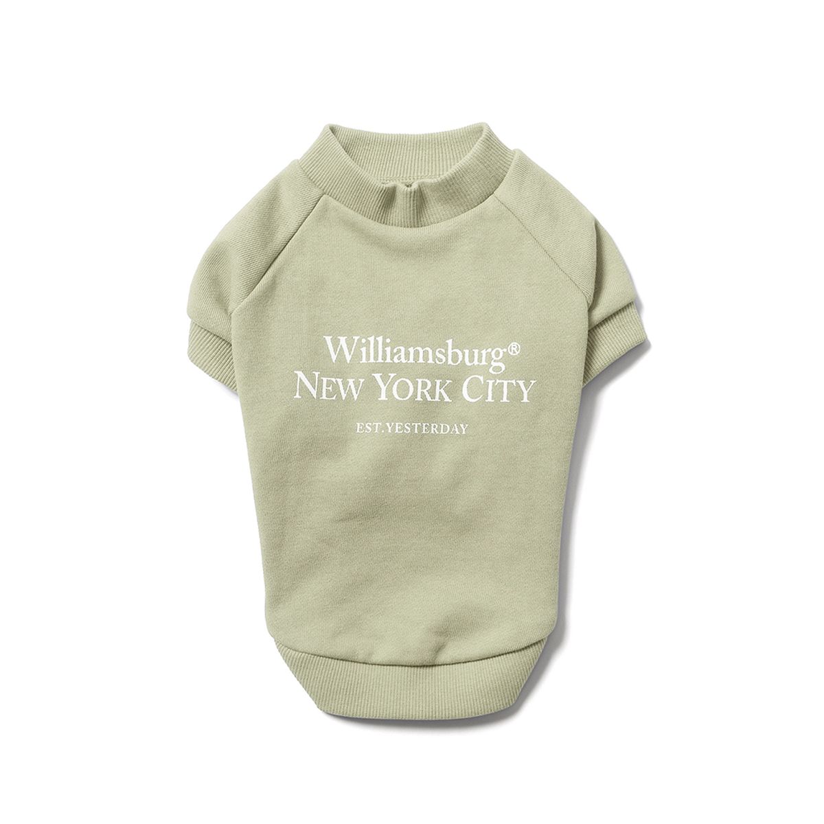윌리엄스버그 뉴욕시티(WILLIAMSBURG NEWYORK CITY) Classic Logo Dog Sweat Shirt_Light Green