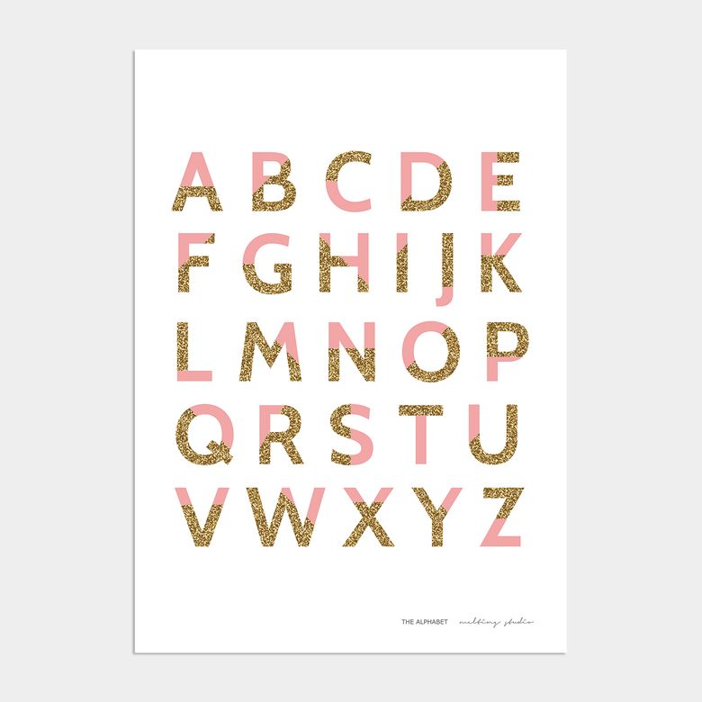 아이방 학습 액자 인테리어 포스터  / 16번 The alphabet