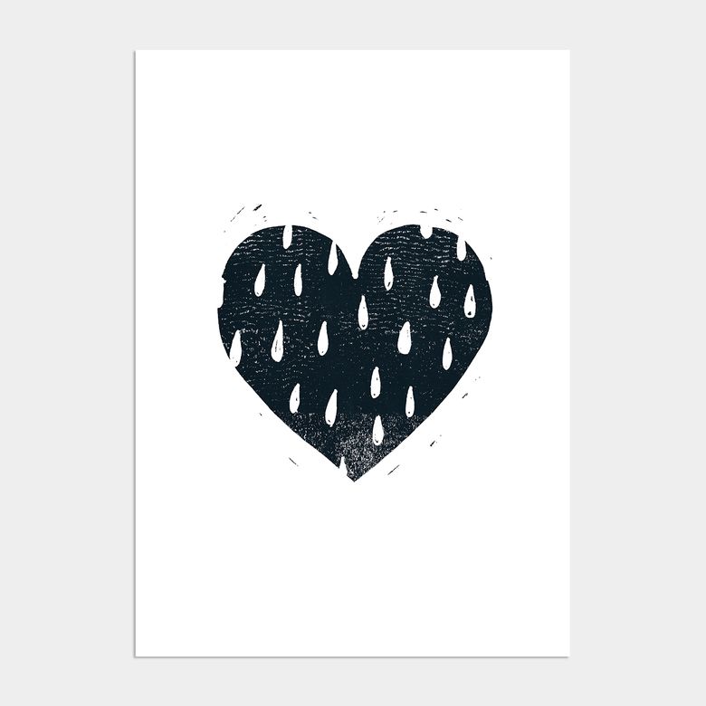 아이방 학습 액자 인테리어 포스터  / 19번 Inkpen Heart