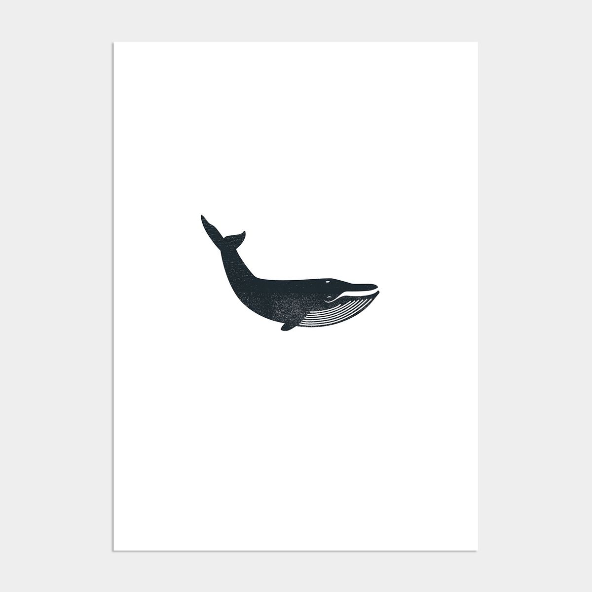 멜팅스튜디오(MELTING STUDIO) 아이방 학습 액자 인테리어 포스터  / 20번 Black Whale
