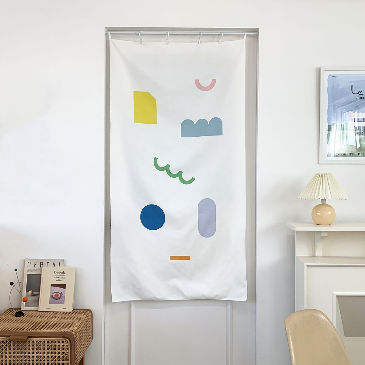 멜팅스튜디오(MELTING STUDIO) 일러스트 패브릭 & 도어커튼 포스터 (80-145cm)  / 03번 minimal jelly