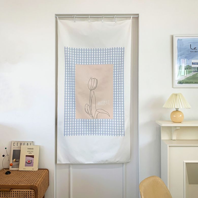 일러스트 패브릭 & 도어커튼 포스터 (80-145cm)  / 07번 merci drawing