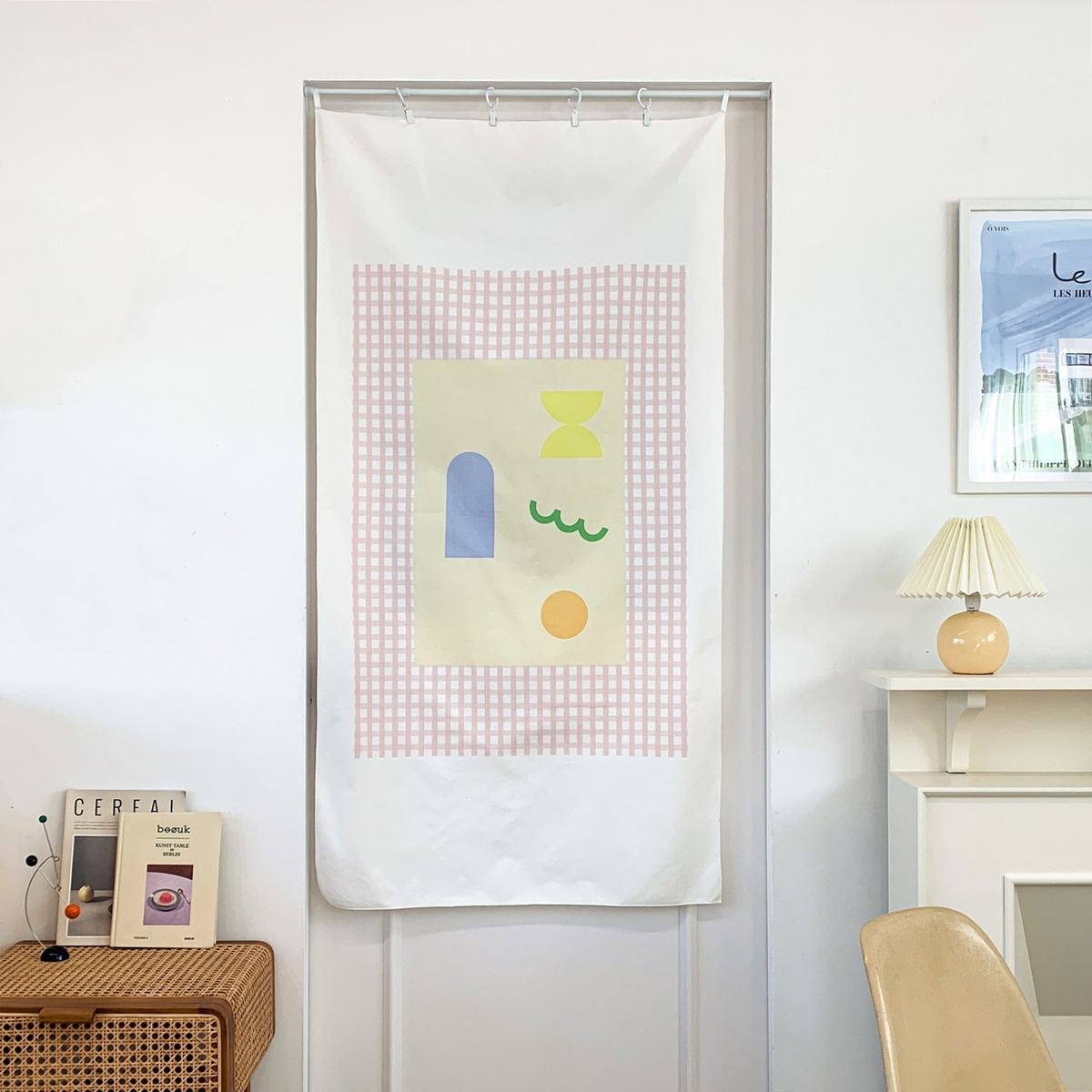 멜팅스튜디오(MELTING STUDIO) 일러스트 패브릭 & 도어커튼 포스터 (80-145cm)  / 09번 mellow seasoning