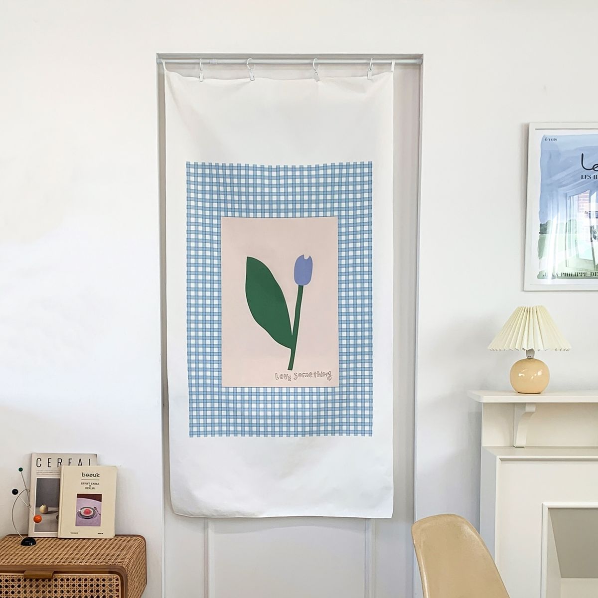 멜팅스튜디오(MELTING STUDIO) 일러스트 패브릭 & 도어커튼 포스터 (80-145cm)  / 10번 dreaming tulip