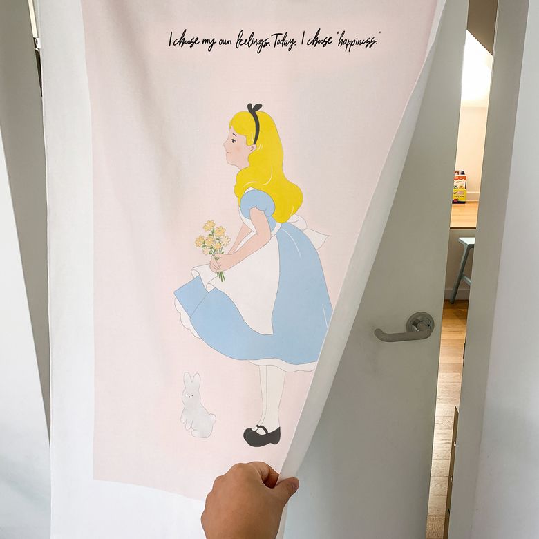 일러스트 패브릭 & 도어커튼 포스터 (80-145cm)  / 14번 alice 2