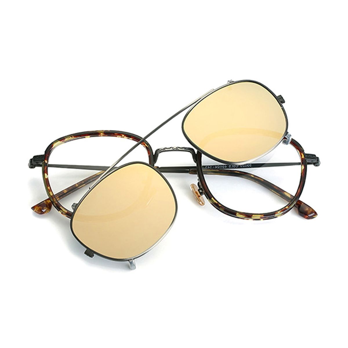 링컨프레임(LINCOLNFRAME) LFS99020_Havana 미러 클립온 편광 선글라스
