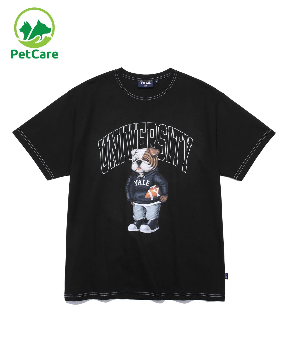 예일(YALE) (22SS) UNIVERSITY DAN TEE BLACK