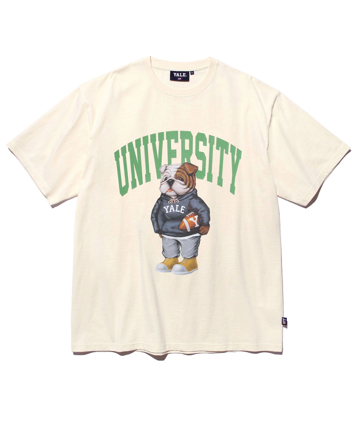 ☆YALE☆ UNIVERSITY DAN TSHIRT CREAM YD01SS6001CR MUSINSA | YALE UNIVERSITY DAN T-SHIRT CREAM